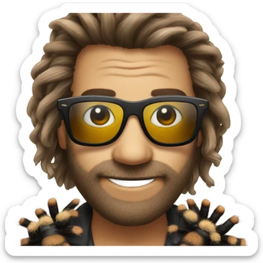 Tarantula with raybans  sticker