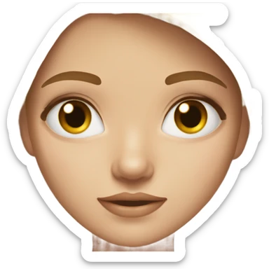 Beautiful girl with blonde ish brown hair and hazel eyes  sticker