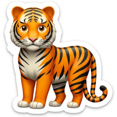 Tigre adulto en la cima sticker