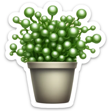 String of pearls houseplant  sticker