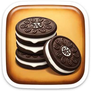 oven with oreo cookies inside sticker