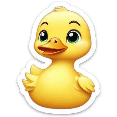 baby duck sticker