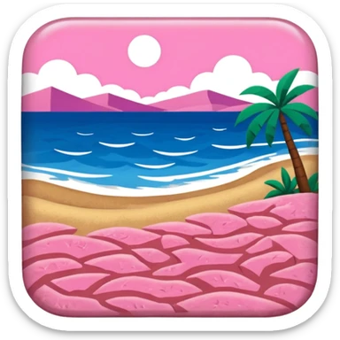 Matisse slop style pink SPAM art landscape sticker