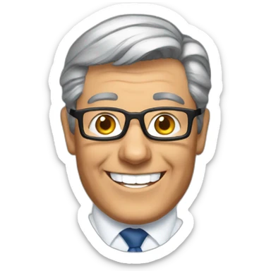 Patrick Balkany with his smile sticker