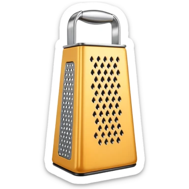 Cheese grater sticker