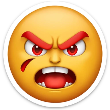 Make a threatening emoji  sticker