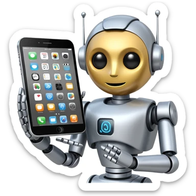Scheduling automation robot assistant sticker
