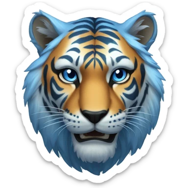 Spectral tiger blue sticker