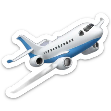 Plane flying super fast sticker