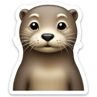 otter with half long blond hair and a dri sticker