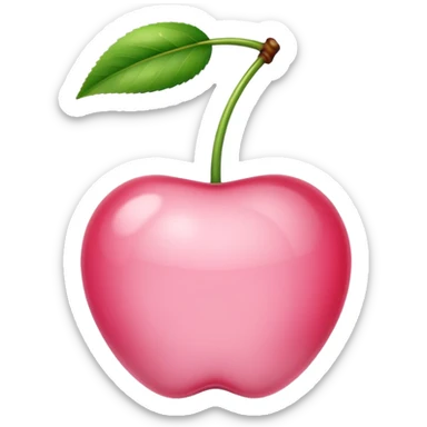 light pink Cherry sticker