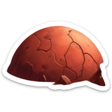 red planet Mars sticker