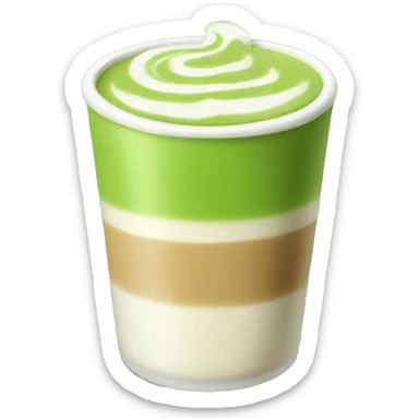 Matcha latte  sticker
