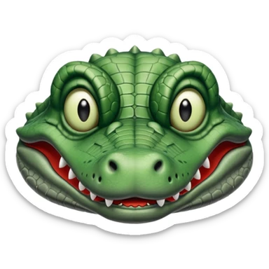 Make a dead gator emoji put x’s over its eyes and have it in a dead position sticker