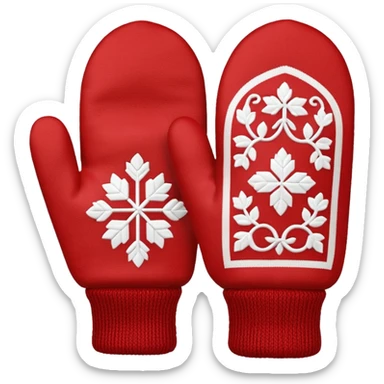 norwegian knit mitten selbu sticker