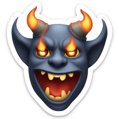 T-shirt with a Picture of satan on it sticker