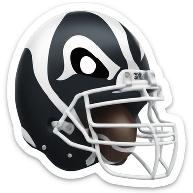 Skunk wearing a football helmet sticker