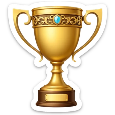 trophy olden times sticker