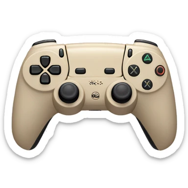 beige ps5 controller sticker