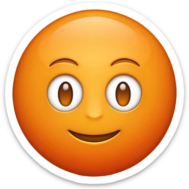Un emoji avec un texte M3 et un font orange sticker