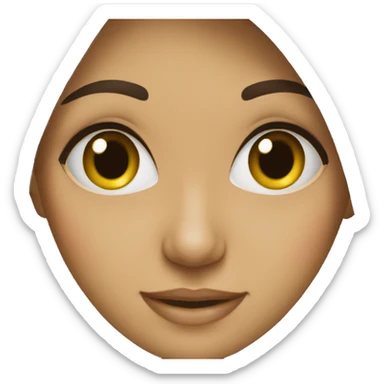 Muslim girl black hidjab sticker