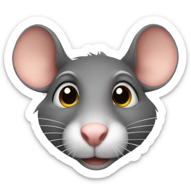 rats face sticker