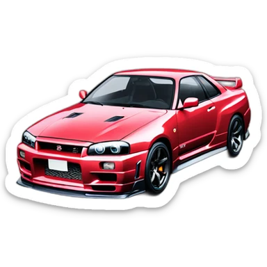 Nissan-skyline-gt-r34 sticker