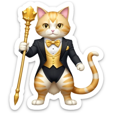 Super duper Transcendent celestial infinity cosmic galactic energy Mega neon unicorn dragon hydra hyper rare golden penguin Golden Divine god angel Omni Black and white Super muscular Buff sigma Gigachad cat full body tuxedo colored  sticker