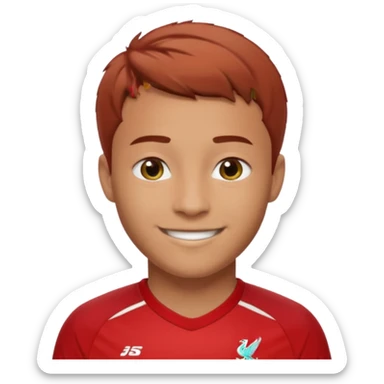 A Liverpool soccer player sticker