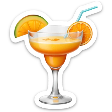 Mango daiqiri und nichts am glas schmücken sticker