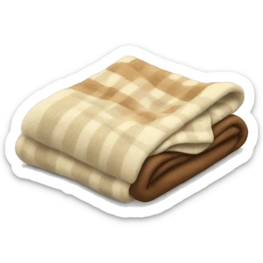 Floded blanket sticker