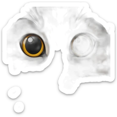 tortoiseshell Cat Black brown without white and pink nose sticker