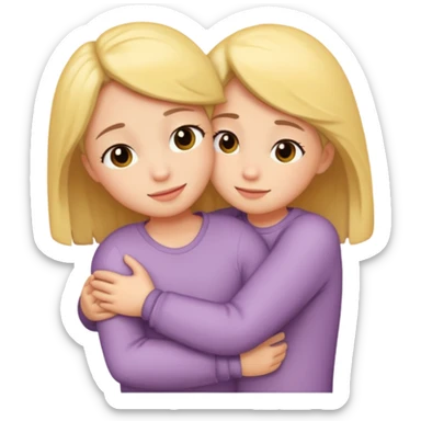 Hug and quiet  sticker