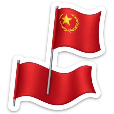 red flage sticker