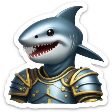 requin chevalier armure  sticker