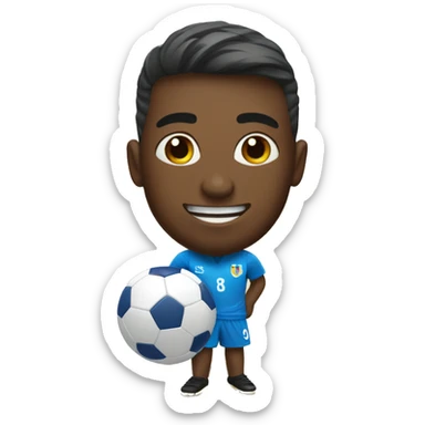 beach soccer player sticker