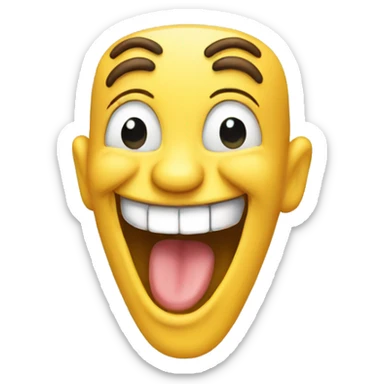 April fools pointing laughing sticker