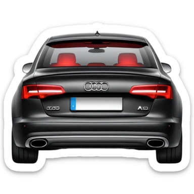 Plakasiz audi a6 arkasi sticker