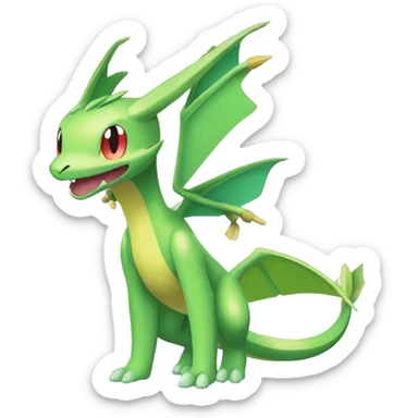 Shiny Colorful Vikavolt-Flygon-Pokémon-Fakémon Full Body sticker