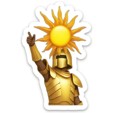 praise the sun sticker