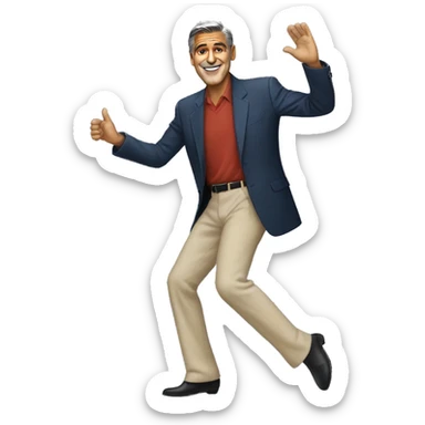 George Clooney dancing sticker