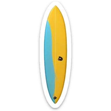 Deelfine una tabla de surf con gto encima sticker