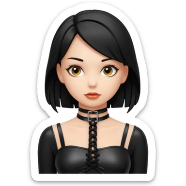 Bdsm girl emoji tied up sticker