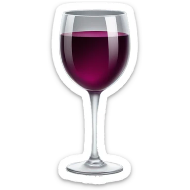 Wine glass sticker