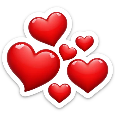 Hearts sticker