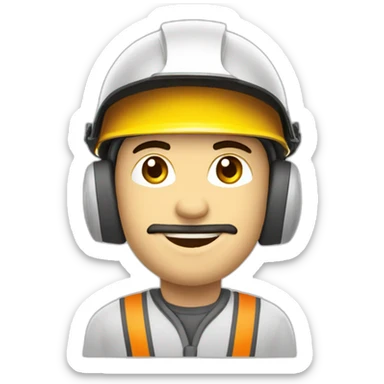 Ingeniero-electrico con logo CGE en casco sticker