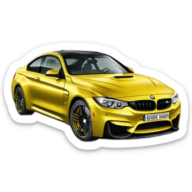 BMW M4 sticker