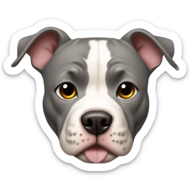 a pitbul named thor sticker