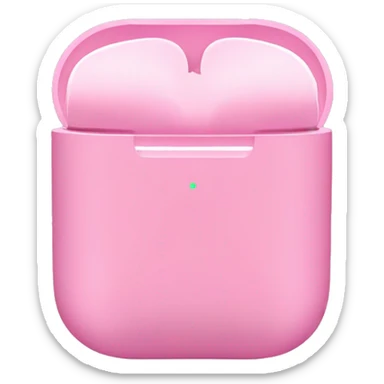Pink airpods sticker