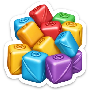 candy wrapped sticker